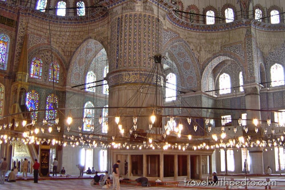 Visitando a Mesquita Azul em Istambul