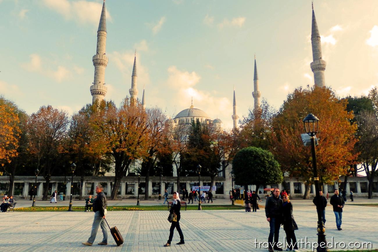 Visitando a Mesquita Azul em Istambul