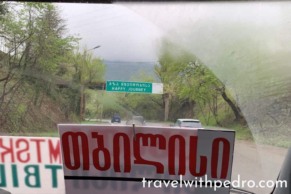 Van marshrutka from Tbilisi to Batumi