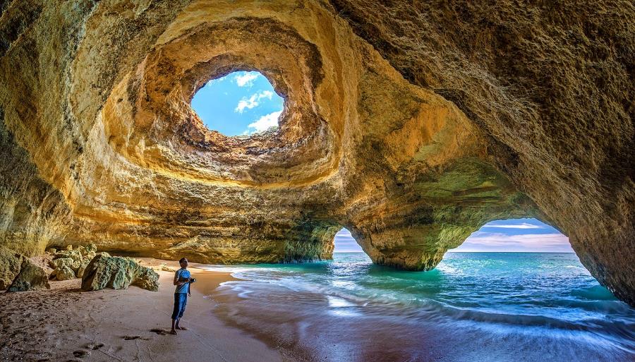 Famous landmarks in Portugal: Benagil Cave