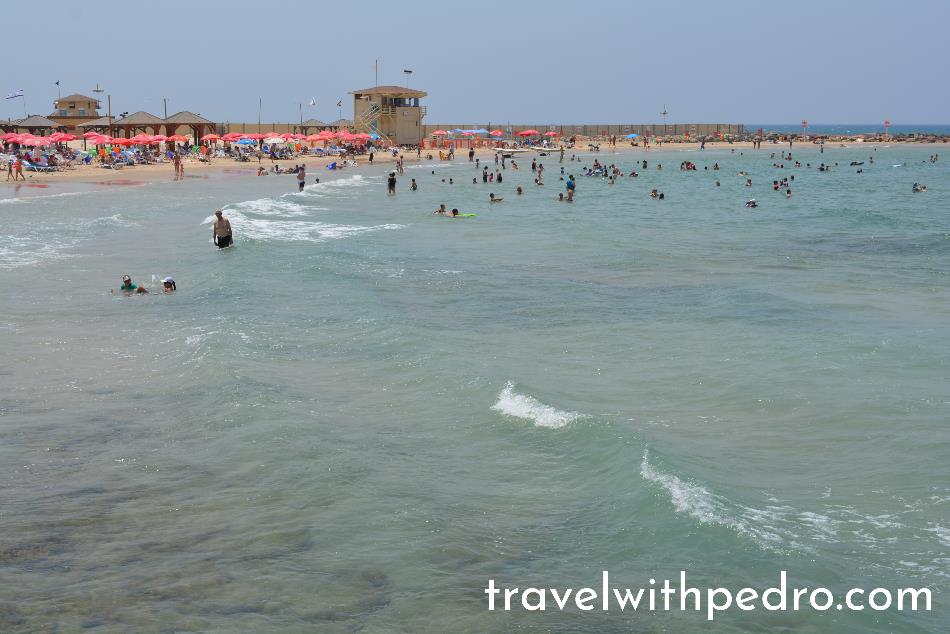 The beach in Tel Aviv