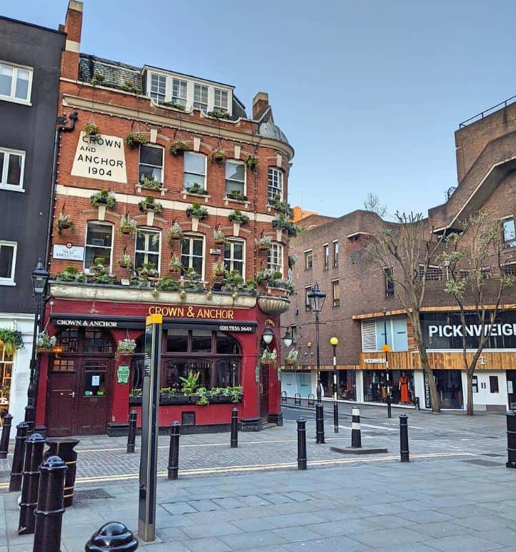 Seven Dials, in London, has some of the most charming cobblestone streets in Europe